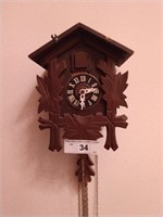 Vintage heco 8-day cuckoo clock no weights