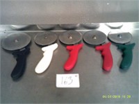 Lot of 5 Pizza Cutters