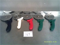 Lot of 5 Pizza Cutters