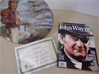 John Wayne Book & Plate