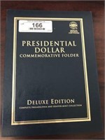 22 Presidential Dollar Coins in Folder
