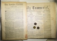 HISTORIC NEWSPAPER AND TOKEN LOT