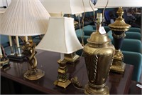 3 Brass Type Lamps
