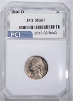 1950-D JEFFERSON NICKEL PCI SUPERB GEM BU