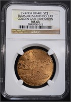 1939 CA HK-481 SO CALLED DOLLAR NGC