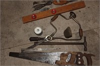 Brace, Saws, Pry Bar, Assorted Clevis