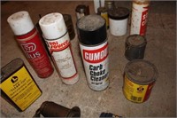 4 oil cans, Cutting Oil, Dry-Slid Lube, Carb Clnr