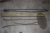 Assorted Chains 10', & 5' w/hooks