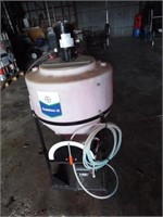 Seed treating auger w/electric motor
