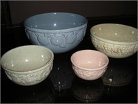 Crockware Bowls 4 Pcs 1 Lot