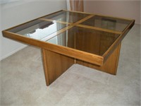 Glass Top Coffee Tables 38 x 38 x 18 Inch