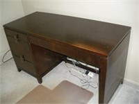 Brown Cherry -3 Drawer Desk-24 x 60 x30 Inch