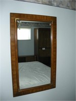 Drexel Bedroom Light Walnut-Wall Mirror- 28 x 46