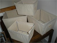 Canvas Storage Bins 1 Lot