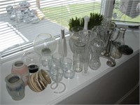 Glass Vases 1 Lot