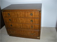 Drexel Bedroom Light Walnut-4 Drawer Dresser 19 x