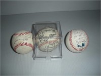 Autographed Signened Baseball 3 Baseball 1