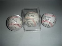 Autographed Signened Baseball 3 Baseball 1 Lot