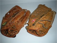 2 Leather Ball Gloves Ozzie Smith-Kevin Reynolds