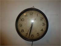 Vintage GE Metal Case Electric "School" Wall Clock