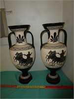 Pair of Greco-Roman Style Floor Vases / Urns