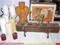 Large Lot - Candle Holders / Candelabra /  Candles