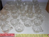 Large Lot - Glass Snack Sets & Cups / Mugs