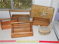 Wood Tray / Organizer Caddies / Basket / etc