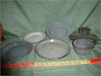6pc Vintage Granite Ware & Enamel  Ware