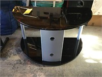 Half Circle TV Stand, 40" Wide X 23" Tall