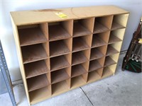 Wood Organizer 36"T x 38"W