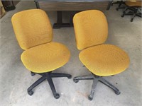 Pair of Rolling Office Chairs