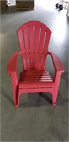 Adirondack chair - Red Plastic