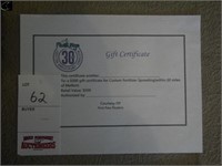 $500 gift certificate for Custom Fertilizer