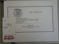 $500 gift certificate for OK Eavestroughing