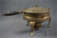 Vintage Brass and Copper Chafing Dish