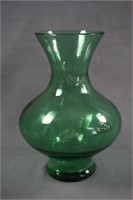 Blenko Blown Green Glass 10 1/2in  Vase