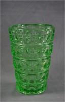 Mid Century Sklo Union Glass Thousand Eye Vase