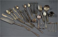 Group of Mixed Kitchen Flatware Servers