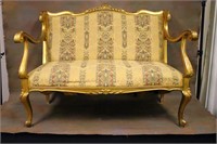 Antique French Gilded Loveseat