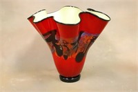 Nicholas Nourot Art Glass Handkerchief Vase #1