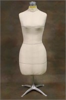Vintage Dress Form on Cast Iron Base. Paw Feet