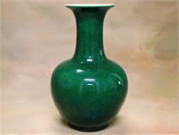 Monochromatic Green Vase