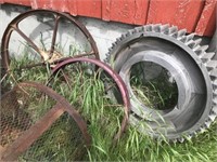 (4) Antique Water Wheels