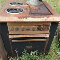 Antique Edison Hotpoint Stovetop Range Oven