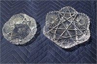 Cut Glass Bowls - 1 Lg.; 1 Sm.