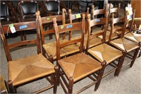 Group of 9 Fancy Back Clore Chairs