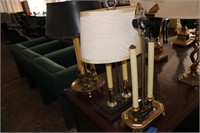 3 Candlestick Style Lamps