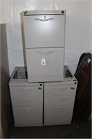 3 Under Counter File Cabinets