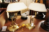2 Desk Top Swivel Lamps